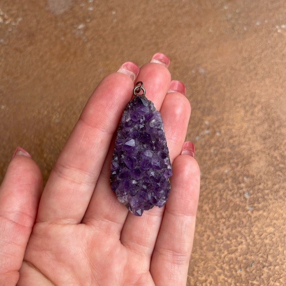 Purple quartz pendant - Picture 2 of 4